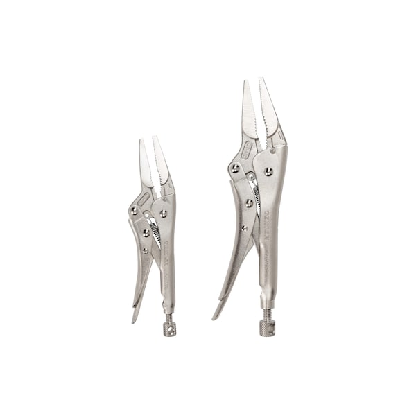 Long Nose Locking Pliers Set (2-Piece)